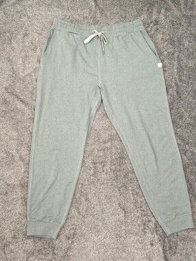 Vuori Performance Jogger Women's L Heathered Green DreamKnit Stretch Tapered Leg